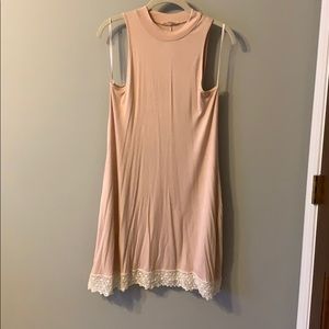Mock neck dress
